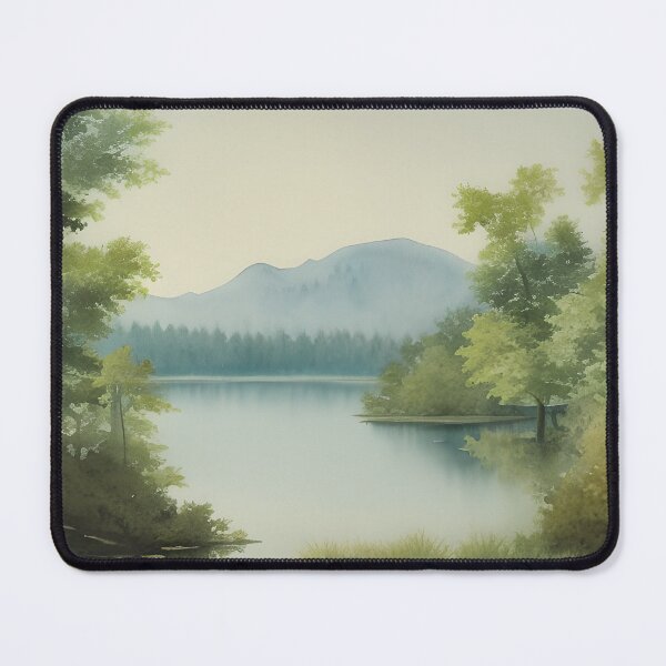 Item preview, Landscape of a Pristine Lake Surrounded by Trees designed and sold by Alt-Art-Digital.