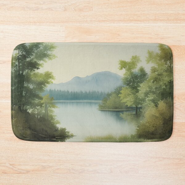 Item preview, Landscape of a Pristine Lake Surrounded by Trees designed and sold by Alt-Art-Digital.