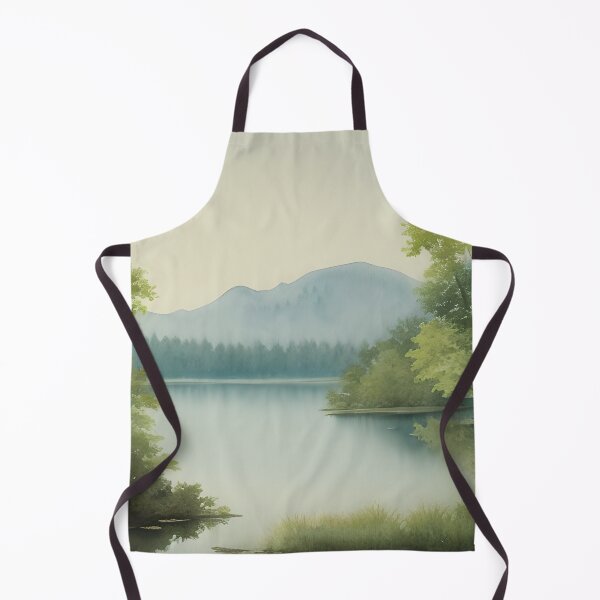 Item preview, Landscape of a Pristine Lake Surrounded by Trees designed and sold by Alt-Art-Digital.