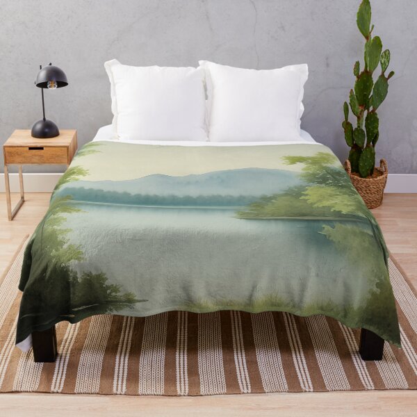 Item preview, Landscape of a Pristine Lake Surrounded by Trees designed and sold by Alt-Art-Digital.