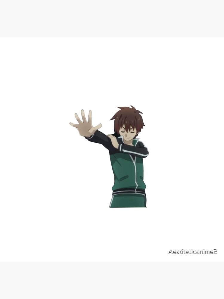 Kazuma Disgusted Konosuba Sticker for Sale by Aestheticanime2