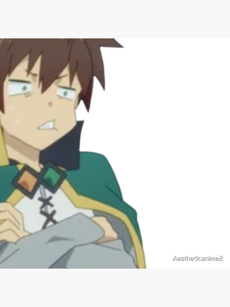 Kazuma Disgusted Konosuba Sticker for Sale by Aestheticanime2