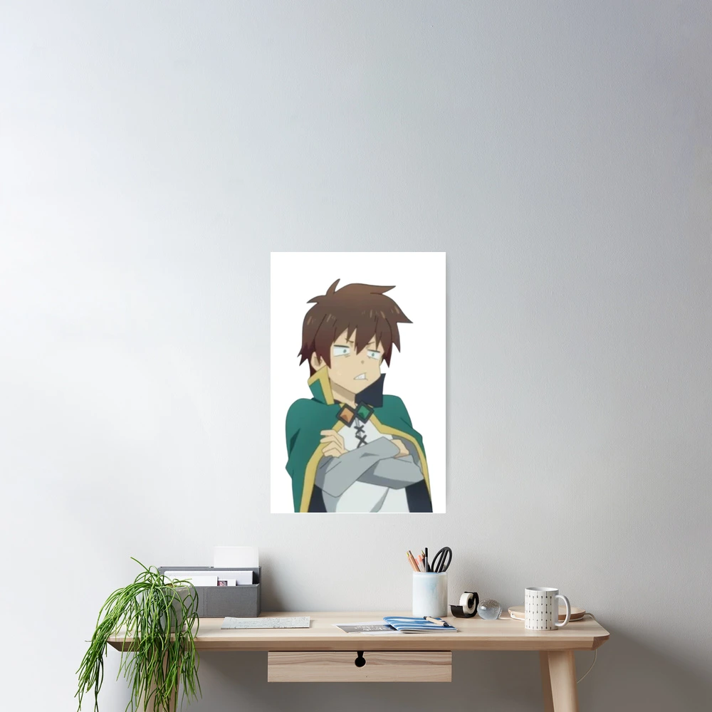 Kazuma Satou from Konosuba Glossy Sticker Anime Appliances, Walls, Windows!