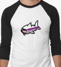 Camiseta ¾ bicolor para hombre Tiburón Demisexual