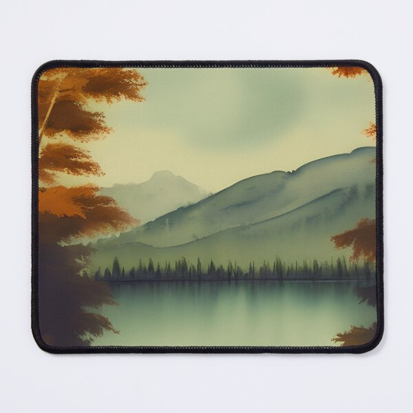 Item preview, Landscape of a Pristine Lake Surrounded by Autumn Trees designed and sold by Alt-Art-Digital.