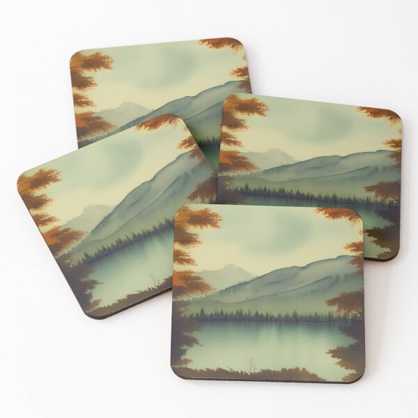 Item preview, Landscape of a Pristine Lake Surrounded by Autumn Trees designed and sold by Alt-Art-Digital.