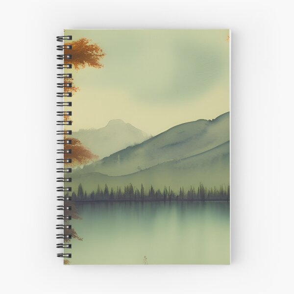 Item preview, Landscape of a Pristine Lake Surrounded by Autumn Trees designed and sold by Alt-Art-Digital.