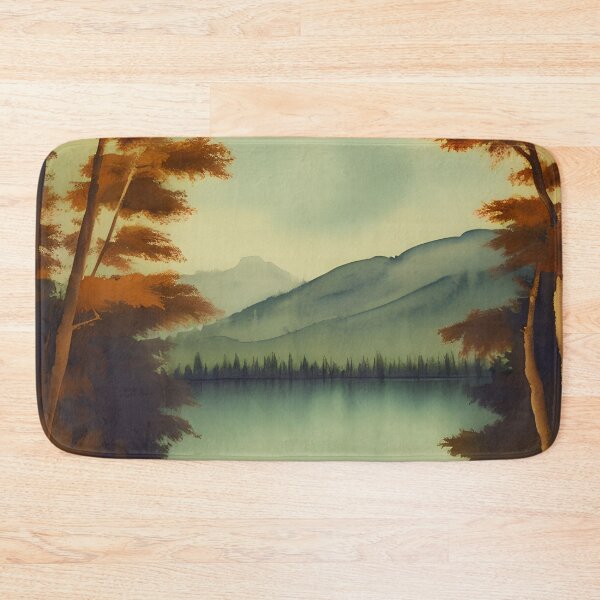 Item preview, Landscape of a Pristine Lake Surrounded by Autumn Trees designed and sold by Alt-Art-Digital.