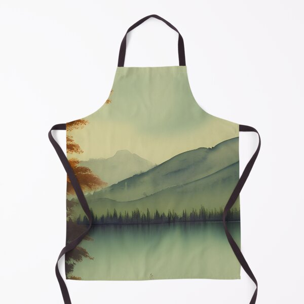 Item preview, Landscape of a Pristine Lake Surrounded by Autumn Trees designed and sold by Alt-Art-Digital.