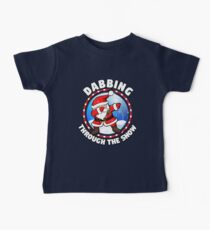 Dabbing Through The Snow Baby Tee