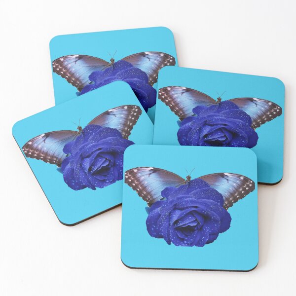 Item preview, BLUE FLOWER AND BUTTERFLY designed and sold by TeesThatTell.