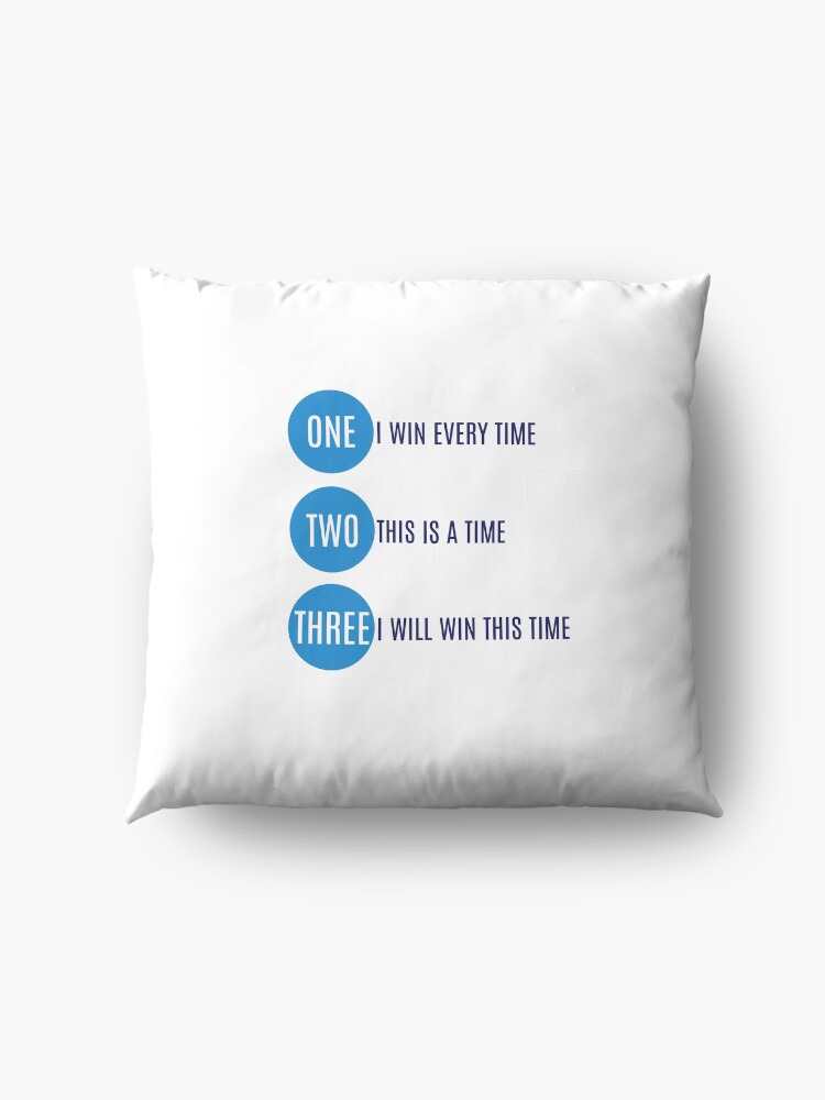 Alternate view of I will win this time Floor Pillow