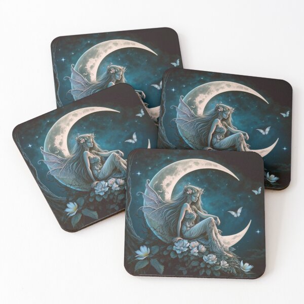 Item preview, Fairy Art Crescent Moon - for display and wearables designed and sold by BeaconMarketing.
