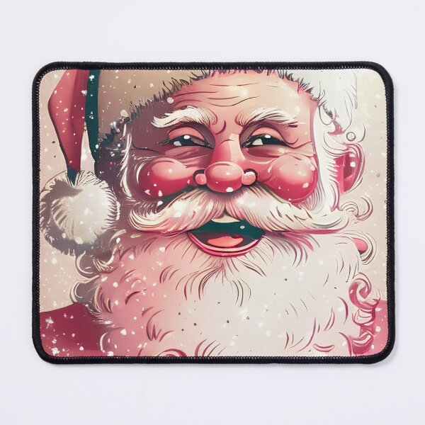 Item preview, 05 Retro Vintage Pink Santa Claus designed and sold by printiesart.