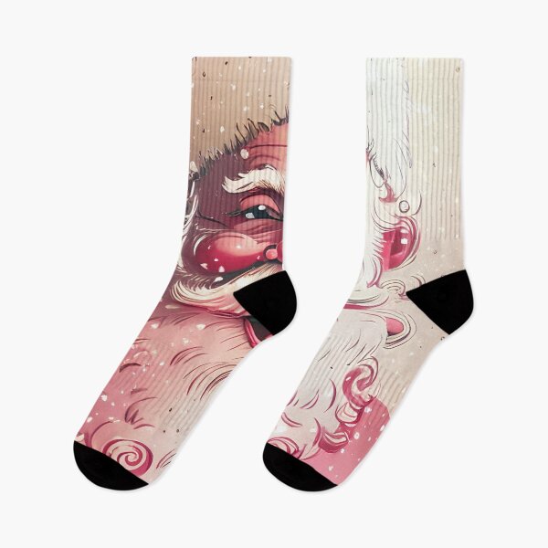 Item preview, 05 Retro Vintage Pink Santa Claus  designed and sold by printiesart.