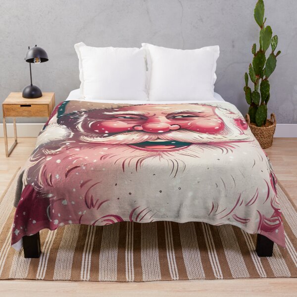 Item preview, 05 Retro Vintage Pink Santa Claus  designed and sold by printiesart.