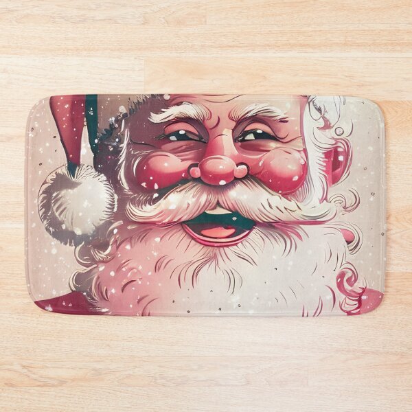 Item preview, 05 Retro Vintage Pink Santa Claus  designed and sold by printiesart.