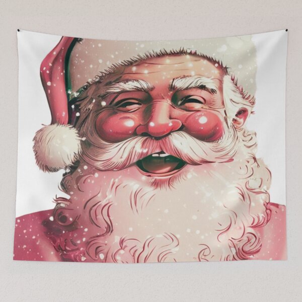 Item preview, 06 Retro Vintage Pink Santa Claus  designed and sold by printiesart.