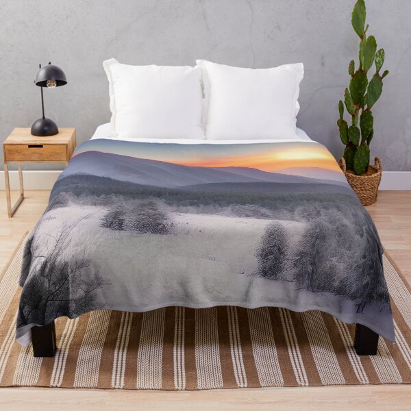 Item preview, Landscape of a Pristine Winter Scene With Sunrise designed and sold by Alt-Art-Digital.