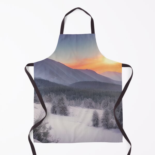 Item preview, Landscape of a Pristine Winter Scene With Sunrise designed and sold by Alt-Art-Digital.