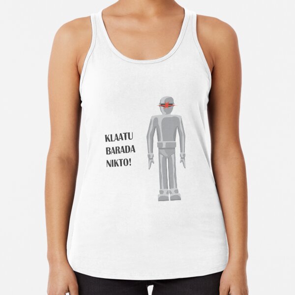 Gort - The Day the Earth Stood Still Racerback Tank Top