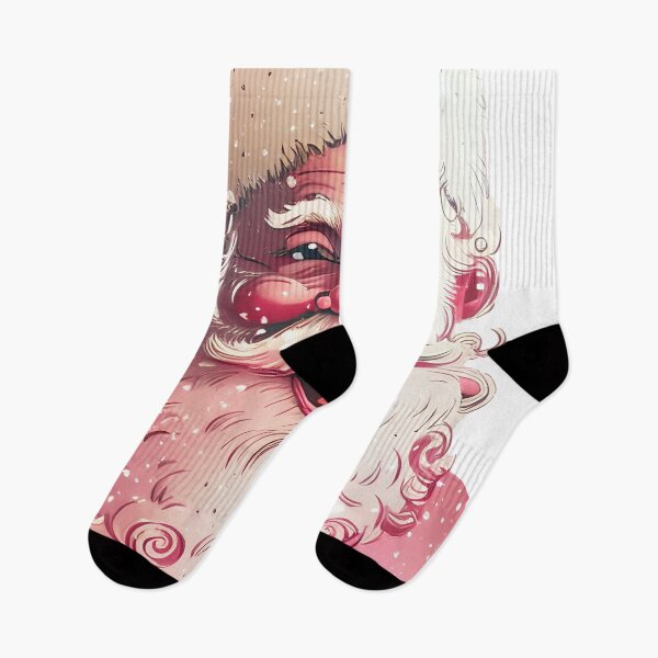 Item preview, 08 Retro Vintage Pink Santa Claus  designed and sold by printiesart.