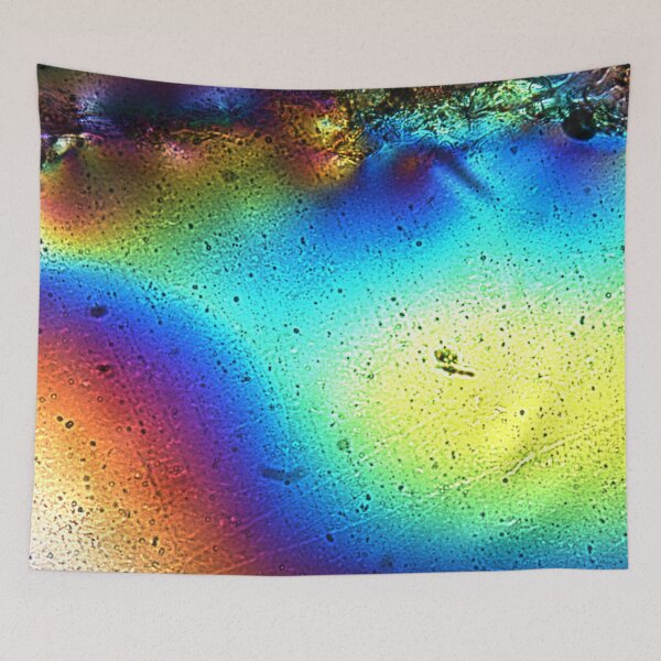 Item preview, Magnification of Stressed Glass, Rainbow Colors designed and sold by Canadamarsworks.