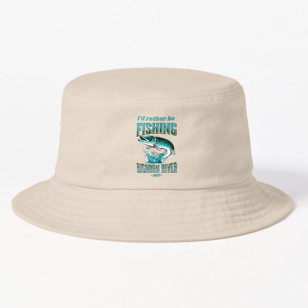 Fishing I'd Rather Be Ice Fishing' Bucket Hat