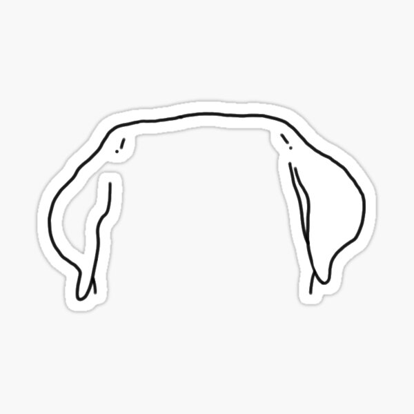 "labrador retriever ears outline" Sticker for Sale by annaguzzo Redbubble