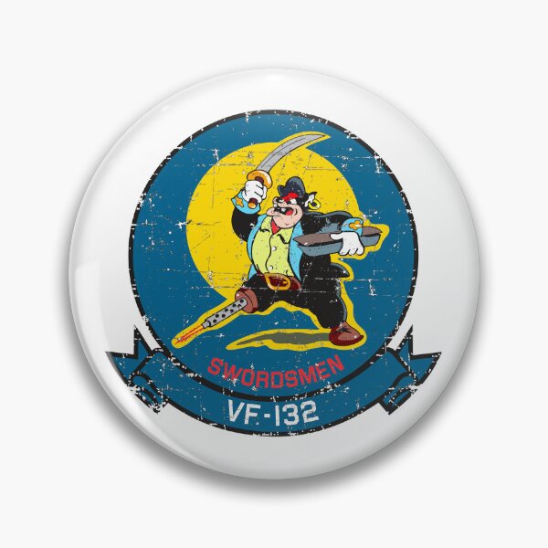 Artikelvorschau, USN VF-132 Fighter Squadron - Schwertkämpfer - Grunge-Stil entworfen und verkauft von pzd501.