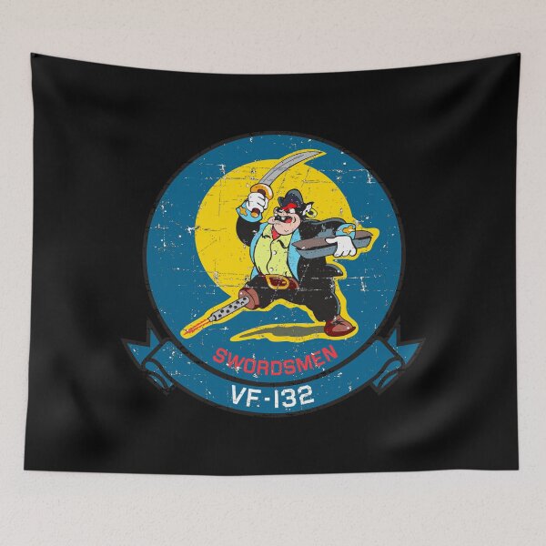 Item preview, USN VF-132 Fighter Squadron - Swordsmen - Grunge Style designed and sold by pzd501.