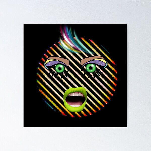 Item preview, Neon discussed face designed and sold by Sabredesign.