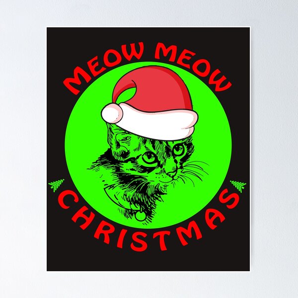 Artikelvorschau, Lustiges Miau, klassisches T-Shirt, Weihnachts-T-Shirt, lustige Katze, süßes T-Shirt, entworfen und verkauft von Mario Buoncuore.