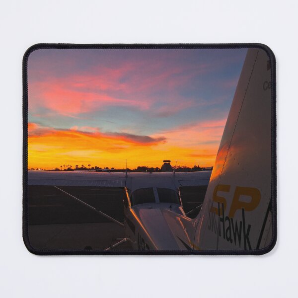 Item preview, Skyhawk at Sunset at Santa Monica Airport designed and sold by LAPilotGirl.