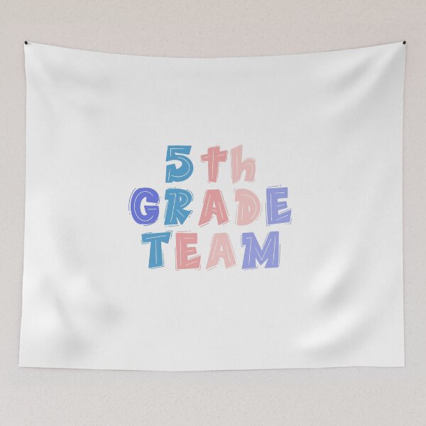 Item preview, 5th Grade Team - for Fifth Grade Teachers Colorful Typography designed and sold by InnaPo ⭐⭐⭐⭐⭐.