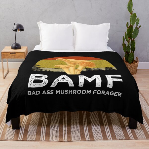 Item preview, BAMF Bad Ass Mushroom Forager designed and sold by Cat Lady Designs.