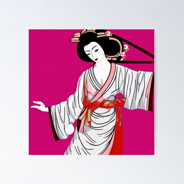 Item preview, Geisha bailando designed and sold by DesignerKin.