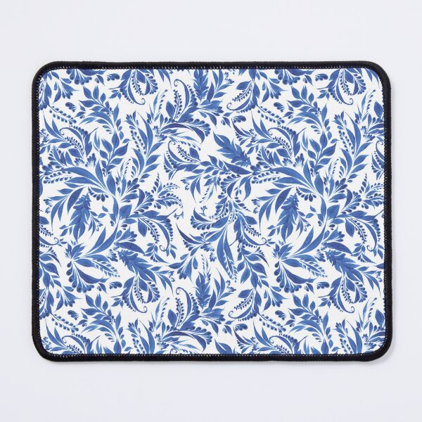Item preview, Petrykivka painting, Blue petrykivka ornament, Wonder floral Print, Petrykivka seamless pattern designed and sold by Sunflower-7.