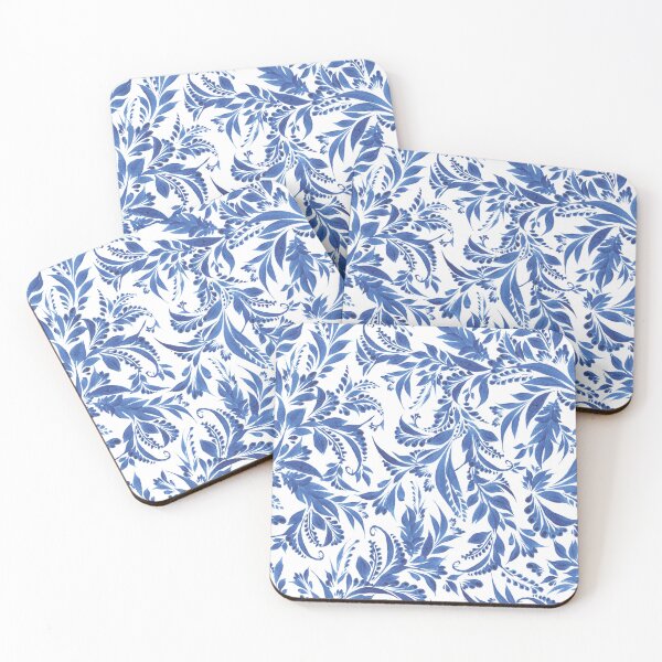 Item preview, Petrykivka painting, Blue petrykivka ornament, Wonder floral Print, Petrykivka seamless pattern designed and sold by Sunflower-7.