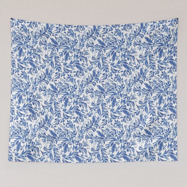 Item preview, Petrykivka painting, Blue petrykivka ornament, Wonder floral Print, Petrykivka seamless pattern designed and sold by Sunflower-7.