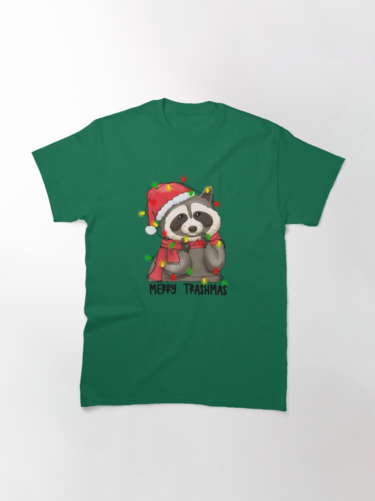 Disover Funny Merry Trashmas Christmas Raccoon Classic T-Shirt