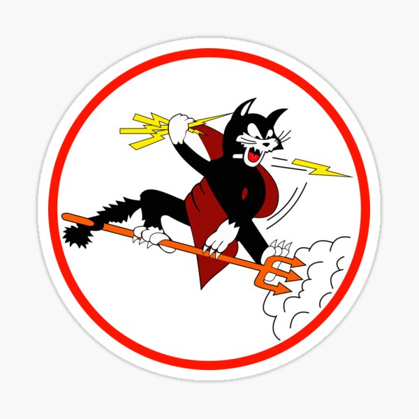 Item preview, USN VF-191 Fighter Squadron - Satan's Kittens - Clean Style designed and sold by pzd501.