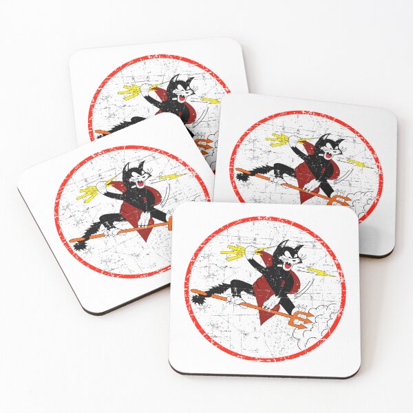 Item preview, USN VF-191 Fighter Squadron - Satan's Kittens - Grunge Style designed and sold by pzd501.