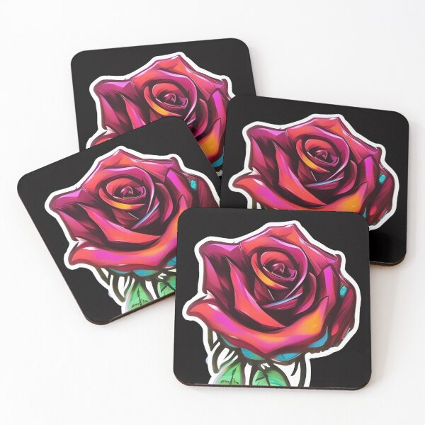 Item preview, Beautiful drawing of a cool rose designed and sold by CattlettArt.
