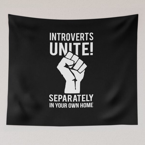 Item preview, Introverts Unite - Quote design V2 designed and sold by Art-Curator.
