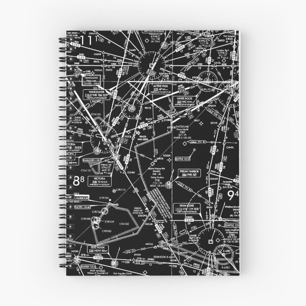 Item preview, Enroute Low Altitude Chart (ELUS1) black&white designed and sold by LAPilotGirl.