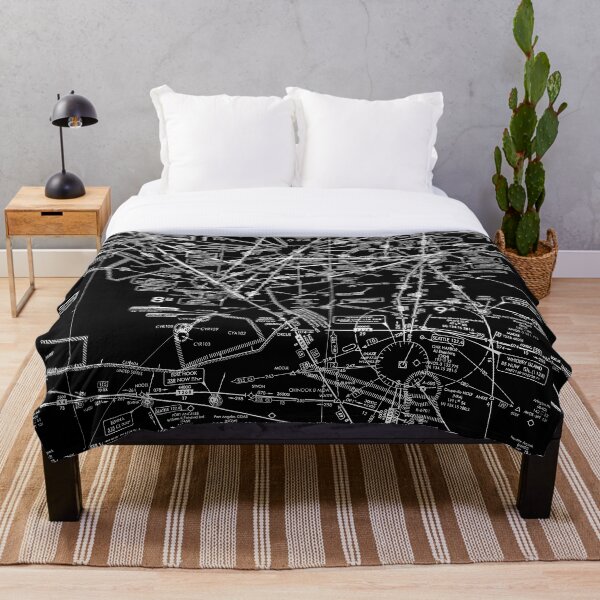 Item preview, Enroute Low Altitude Chart (ELUS1) black&white designed and sold by LAPilotGirl.
