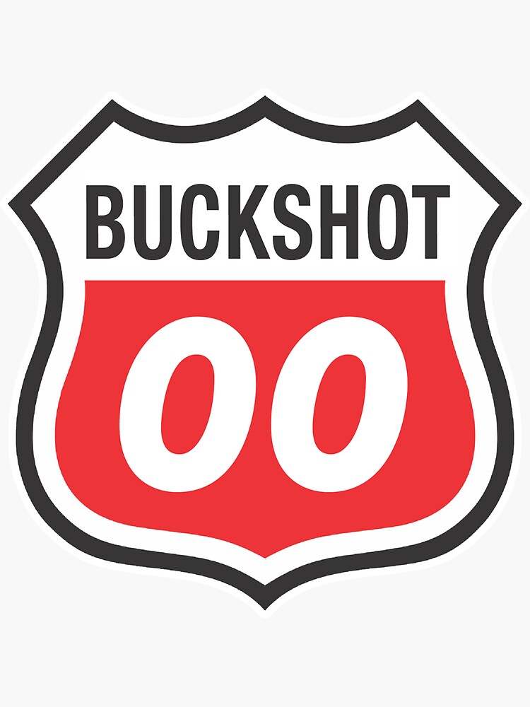 “00 Buckshot - Shotgun” Sticker for Sale by ShotgunFun | Redbubble