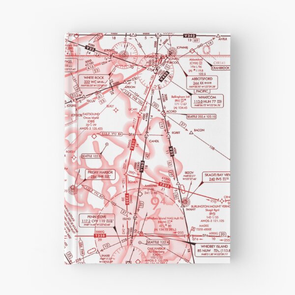 Item preview, Enroute Low Altitude Chart (ELUS1) red&white designed and sold by LAPilotGirl.