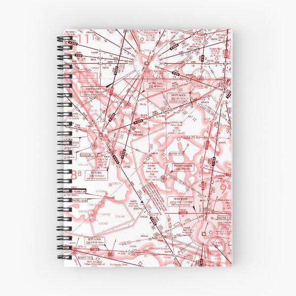 Item preview, Enroute Low Altitude Chart (ELUS1) red&white designed and sold by LAPilotGirl.